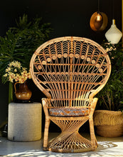 Load image into Gallery viewer, Iconic Cane Peacock Chair