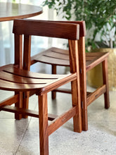 Load image into Gallery viewer, Set of 6 Kiaat Dining Chairs by DS Vorster & Co (4 with Leather)