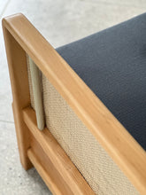Load image into Gallery viewer, Vintage Beechwood Sleeper Couch