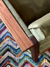 Load image into Gallery viewer, Pair of "Lubis" Armchairs in Olive Green