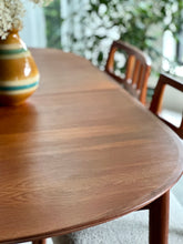 Load image into Gallery viewer, Danish Dining set | Oval Extendable Table & 6 Chairs