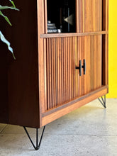 Load image into Gallery viewer, Tambour Door Cabinet – Drinks/Storage/ Media Cabinet