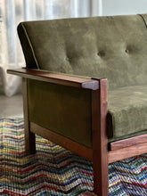 Load image into Gallery viewer, "Lubis" Three-Seater Couch in Olive Green