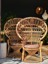 Load image into Gallery viewer, Iconic Cane Peacock Chair