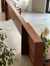 Load image into Gallery viewer, Artecasa Kiaat King Size Headboard & Attached Pedestals