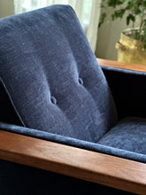 Load image into Gallery viewer, Pair of Lubis Armchairs in Midnight Navy