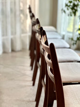 Load image into Gallery viewer, Set of 6 Mid-Century Imbuia Dining Chairs