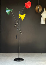 Load image into Gallery viewer, Retro Floor Lamp with Three Metal Shades