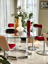 Load image into Gallery viewer, Lucite and Chrome Dining Table