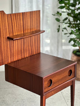 Load image into Gallery viewer, Retro Queen Bed Headboard with Attached Pedestals