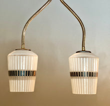 Load image into Gallery viewer, Mid-Century Floor Lamp With Intricate Wooden Base