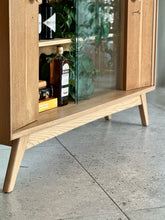 Load image into Gallery viewer, Oak Display / Drinks Cabinet