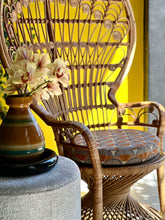 Load image into Gallery viewer, Iconic Cane Peacock Chair