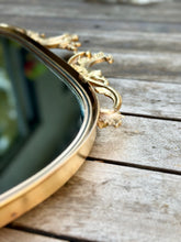 Load image into Gallery viewer, Vintage Solid Brass Framed Mirror