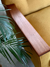 Load image into Gallery viewer, "Sunshine Mustard" Four Seater Vintage Couch