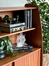 Load image into Gallery viewer, Retro Bookshelf with Sliding Doors