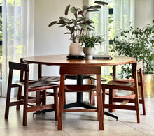 Load image into Gallery viewer, Set of 6 Kiaat Dining Chairs by DS Vorster & Co (4 with Leather)