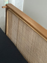 Load image into Gallery viewer, Vintage Beechwood Sleeper Couch