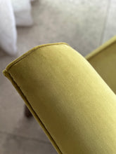 Load image into Gallery viewer, Mid-Century Sleeper Couch in Lime Green Velvet