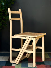 Load image into Gallery viewer, Beechwood Chair / Converts to a Stepladder Chair