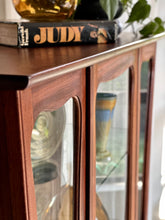 Load image into Gallery viewer, Retro Display Cabinet - Solid Mahogany Wood