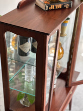 Load image into Gallery viewer, Retro Display Cabinet - Solid Mahogany Wood