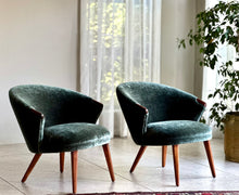 Load image into Gallery viewer, Mid-Century Modern Pair of Refined Lounge Chairs