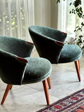 Load image into Gallery viewer, Mid-Century Modern Pair of Refined Lounge Chairs