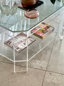 Acrylic Two Tiered Coffee / Side Table