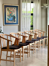 Load image into Gallery viewer, Set of Six G&T Wishbone-Style Dining Chairs