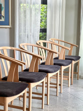Load image into Gallery viewer, Set of Six G&T Wishbone-Style Dining Chairs