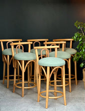 Load image into Gallery viewer, Set Of 6 Cane Kitchen/Bar Chairs
