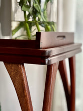 Load image into Gallery viewer, Vintage Two-Tier Drinks Trolley with Wishbone-style Legs