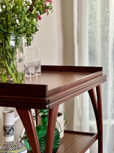 Load image into Gallery viewer, Vintage Two-Tier Drinks Trolley with Wishbone-style Legs