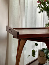 Load image into Gallery viewer, Vintage Two-Tier Drinks Trolley with Wishbone-style Legs