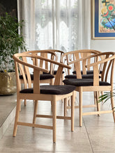 Load image into Gallery viewer, Set of Six G&T Wishbone-Style Dining Chairs
