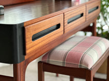 Load image into Gallery viewer, Mid-Century Dresser With Mirror And Stool