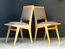 Load image into Gallery viewer, Pair Of Mid-Century Oak Dining Chairs