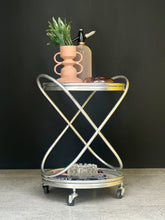 Load image into Gallery viewer, Vintage Metal Two-Tier Drinks Trolley