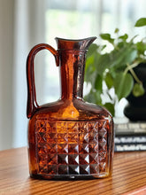 Load image into Gallery viewer, Retro Amber Glass Pitcher