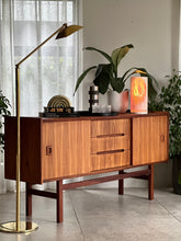 Load image into Gallery viewer, Mid-Century Sideboard - Centered Drawers & Sliding Doors