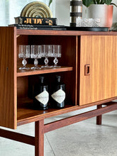 Load image into Gallery viewer, Mid-Century Sideboard - Centered Drawers & Sliding Doors