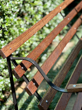 Load image into Gallery viewer, Vintage Garden | Park-Style Bench with Drink Holders