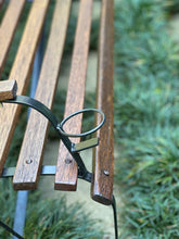 Load image into Gallery viewer, Vintage Garden | Park-Style Bench with Drink Holders