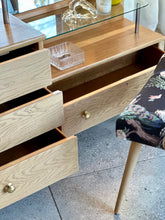 Load image into Gallery viewer, Mid-Century Dressing Table & Stool