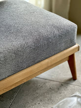Load image into Gallery viewer, Mid-Century Oak Framed Couch/Daybed