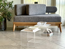 Load image into Gallery viewer, Mid-Century Oak Framed Couch/Daybed