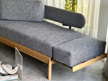 Load image into Gallery viewer, Mid-Century Oak Framed Couch/Daybed