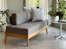 Load image into Gallery viewer, Mid-Century Oak Framed Couch/Daybed