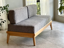 Load image into Gallery viewer, Mid-Century Oak Framed Couch/Daybed